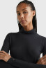 Tommy Hilfiger SLIM ROLL NECK  Long sleeved top black SLIM ROLL NECK Топ с длинными рукавами черный