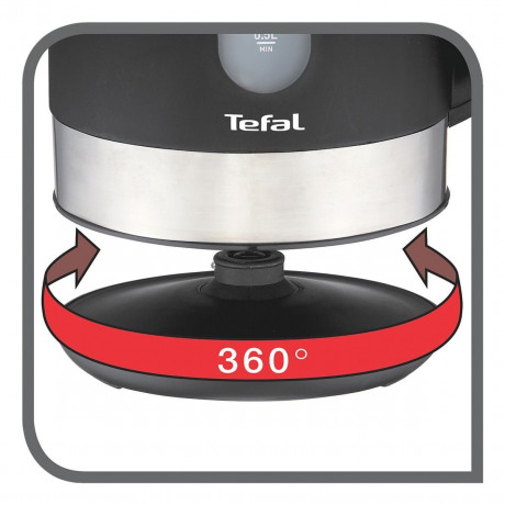 Tefal Tefal Wasserkocher KO3308 Snow, 2400 W, 1,7 Liter, 2400 Watt, mit 2 Wasserstandsanzeigen, kabellos  Чайник Tefal KO3308 Snow, 2400 Вт, 1,7 л, 2400 Вт, с 2 индикаторами уровня воды, беспроводной