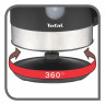 Tefal Tefal Wasserkocher KO3308 Snow, 2400 W, 1,7 Liter, 2400 Watt, mit 2 Wasserstandsanzeigen, kabellos  Чайник Tefal KO3308 Snow, 2400 Вт, 1,7 л, 2400 Вт, с 2 индикаторами уровня воды, беспроводной