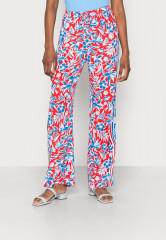 Tommy Hilfiger SCARF WIDE LEG PULL ON PANT Trousers island scarf red ШАРФ ШАРФ НА БРЮКАХ Брюки исландский шарф красный