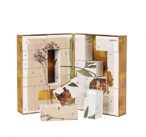 KORRES  XMAS Adventskalender 2024 Авдент-календарь, 24 роскошных бьюти сюрприза