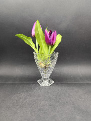 Ваза винтажная малая Walther Glas, хрусталь, 11 х 8 см, Германия, 1970-80гг.