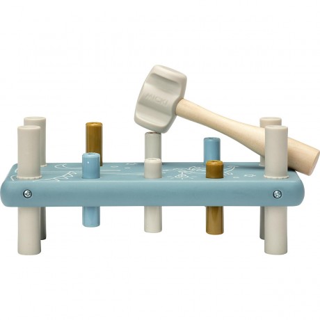 Micki MICKI SPIELBRETT HAMMER BLAU MICKI ИГРОВАЯ ДОСКА МОЛОТОК СИНИЙ