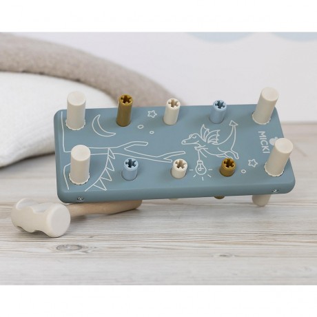 Micki MICKI SPIELBRETT HAMMER BLAU MICKI ИГРОВАЯ ДОСКА МОЛОТОК СИНИЙ