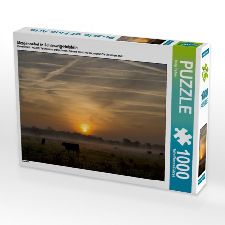 CALVENDO Puzzle CALVENDO Puzzle Morgennebel in Schleswig-Holstein Пазл CALVENDO Puzzle Утренний туман в земле Шлезвиг-Гольштейн