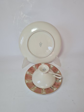 Winterling Чайное трио "Розовые узоры и позолота", Германия, 1960-70гг.