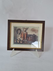 Картина винтажная, репродукция, Centro Arte "Початки кукурузы", 20 х 24 см, Италия, 1960-70гг.