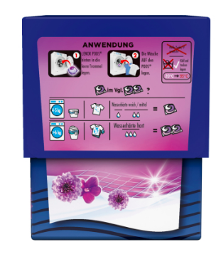 Lenor Colorwaschmittel Amethyst Blutentraum Pods, 2 х14 Wl, Капсулы для стирки Ленор 3в1 Цветочная мечта, 2 упаковки х 14 шт (28 штук)