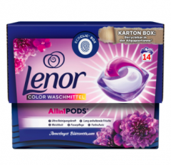 Lenor Colorwaschmittel Amethyst Blutentraum Pods, 2 х14 Wl, Капсулы для стирки Ленор 3в1 Цветочная мечта, 2 упаковки х 14 шт (28 штук)