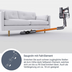 KLAMER KLAMER Akku-Hand-und Stielstaubsauger KLAMER Akku-Staubsauger, 420 Watt Kabelloser, Flexibler Handstaubsaug…  Беспроводной ручной и стержневой пылесос KLAMER Беспроводной пылесос KLAMER, беспроводной, гибкий ручной пылесос мощностью 420 Вт…