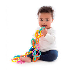 Playgro Kinderwagenkette Loopy Links 24-teilig Цепочка для коляски Loopy Links