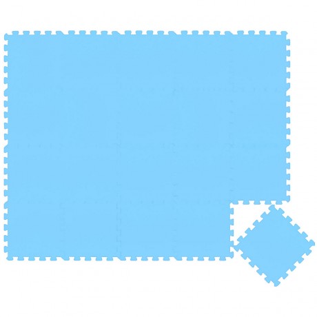 LittleTom Puzzlematte Uni Hellblau 20 Teile Коврик-пазл Uni голубой 20 штук