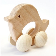 HESS Holzspielzeug Rolli Vogel Деревянная игрушка-птица в инвалидной коляске