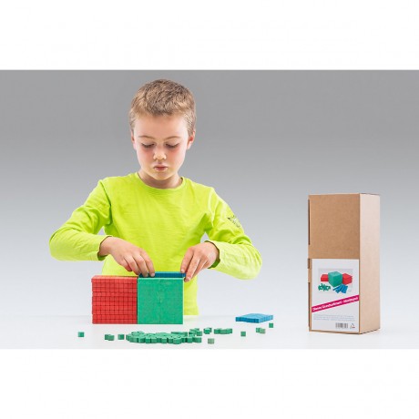 Wissner aktiv lernen Dienes Grundsortiment in Montessori-Farben (121 Teile) Базовый ассортимент Diene в цветах Монтессори (121 шт.)