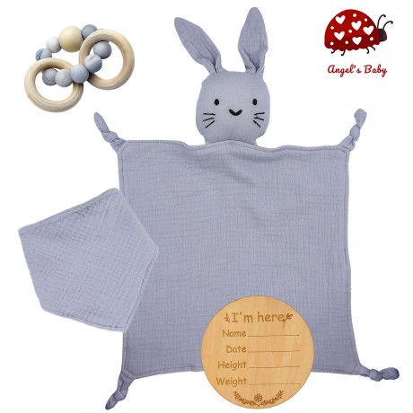 Angels Baby Geschenk zur Geburt mit Schnuffeltuch Подарок на рождение с пледом