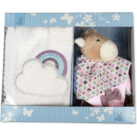 Sterntaler Geschenk-Set Pony Pauline Schnuffeltuch  Latzchen Подарочный набор Pony Pauline нагрудник