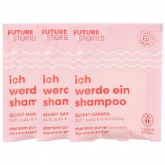 FUTURE STORIES Shampoo Pulver 3er Set Yuzu &amp; Kirschblute  Набор шампуней-порошков из 3 шт. Юдзу и цветки вишни