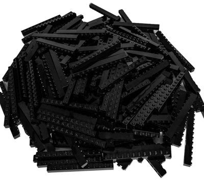 LEGO LEGO 1x12 Steine Schwarz - 100 Stuck - Black bricks 6112 LEGO 1x12 кирпичи черные - 100 штук - Черные кирпичи 6112