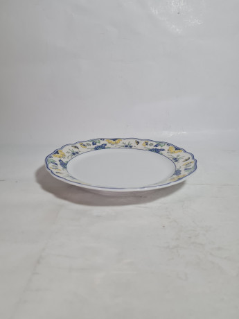 Тарелка винтажная Hutschenreuther с ботаническим принтом, фарфор, 6 шт., 19 см, Германия, 1970-80гг.