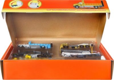 Mattel Matchbox Multipack: 4 Baustellenfahrzeuge mit beweglichen Teilen Matchbox Multipack: 4 строительные машины с движущимися частями