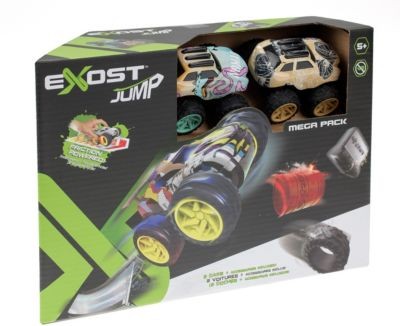 eXost Shox Mega Stunt Pack Friction Car Deluxe Spielset Shox Mega Stunt Pack Friction Car Deluxe Play Set