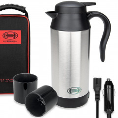 HEYNER HEYNER Reise-Wasserkocher Wasserkocher Reisewasserkocher elektr. + Tasche + 2 Becher 750 ml 12V  Электрический дорожный чайник HEYNER. Электрический дорожный чайник. + пакет + 2 чашки 750 мл 12В