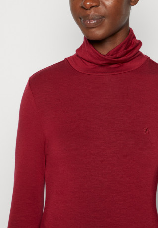 Tommy Hilfiger SLIM ROLL NECK  Long sleeved top rouge SLIM ROLL NECK Топ с длинными рукавами румяна