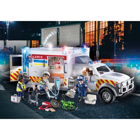 PLAYMOBIL PLAYMOBIL 70936 Rettungs-Fahrzeug: US Ambulance Спасательный автомобиль PLAYMOBIL 70936: Скорая помощь США