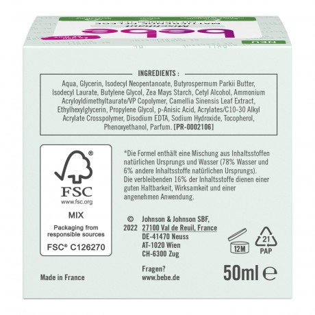 bebe Gesichtspflege Mattierende Pflege  Уход за лицом Матирующий уход