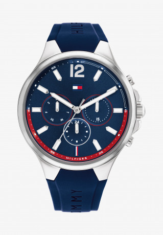 Tommy Hilfiger SPORT Chronograph watch silber  silber/blau  blau СПОРТ часы с хронографом серебристый серебристый/синий синий