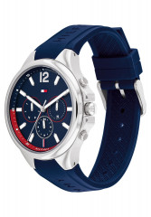 Tommy Hilfiger SPORT Chronograph watch silber  silber/blau  blau СПОРТ часы с хронографом серебристый серебристый/синий синий
