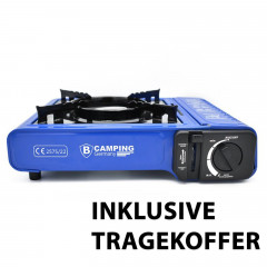 bahama bahama Gaskocher fur den Betrieb mit Gas Kartuschen 227g mobiler, (Butangaskocher Gasherd), Campingkocher Kartuschenkocher 1-flammig mit Trage-Koffer  газовая плита Bahama для работы с газовыми баллончиками 227г мобильная, (бутановая газовая плита 