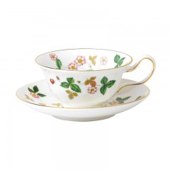 Wedgwood Wedgwood 'Wild Strawberry' Kaffeetasse / Teetasse 0,15 L mit Untertasse Peony 2-tlg. Wedgwood "Wild Strawberry" Чашка кофейная/чайная 0,15 л с блюдцем Пион 2 шт.