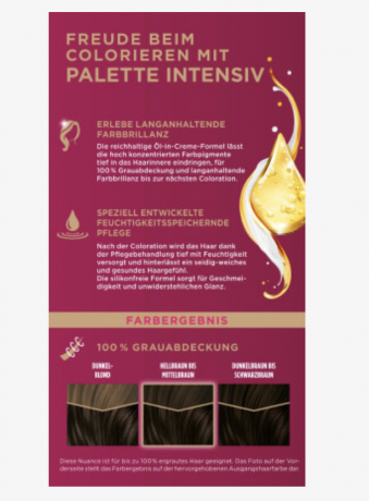 Poly Palette Haarfarbe 4-0/800 Dunkelbraun, Поли палитра Краска для волос 4-0/800 темно-русый, 1 шт.