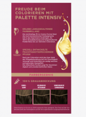 Poly Palette Haarfarbe 4-0/800 Dunkelbraun, Поли палитра Краска для волос 4-0/800 темно-русый, 1 шт.