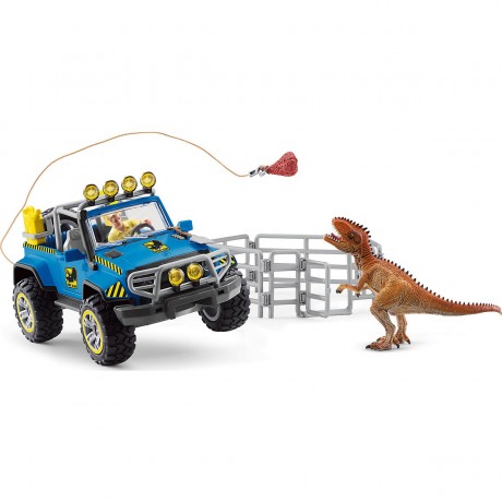 Schleich Schleich Dinosaurier 41464 Gelandewagen mit Dino-Aussenposten Schleich Dinosaur 41464 Gelandewagen с Dino Outpost