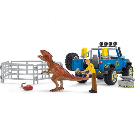 Schleich Schleich Dinosaurier 41464 Gelandewagen mit Dino-Aussenposten Schleich Dinosaur 41464 Gelandewagen с Dino Outpost