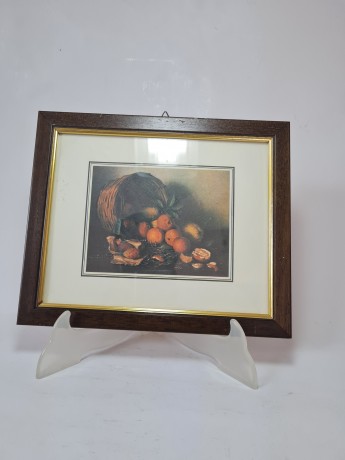 Centro Arte Картина "Корзина с мандаринами", 20см х 24см, Италия, 1960-70гг.