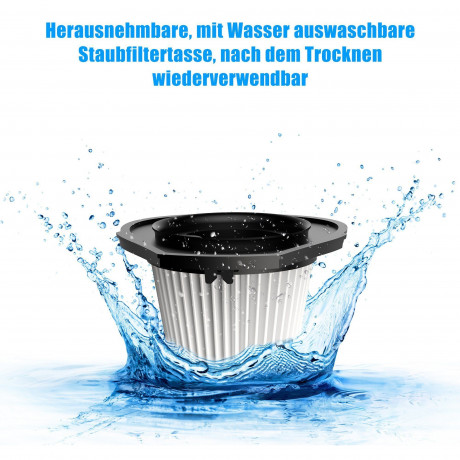 OKWISH OKWISH Akku-Handstaubsauger Handstaubsauger Autostaubsauger Staubsauger Bodenstaubsauger Kabellos, 100,00 W, Beutellos, 3 in 1 7500Pa 6000mA-Akku Wohnungen Auto + Licht Aufbewahrungstasche  OKWISH беспроводной ручной пылесос, ручной пылесос, автомо