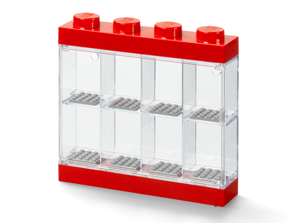 Lego Schaukasten fur 8 Minifiguren in Rot Витрина на 8 минифигурок красного цвета