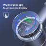 oyajia Akku-Stielstaubsauger kabellos 6in1 mit O10cm LED Touchscreen Akkusauger, 255,00 W, beutellos, 50Min. Laufzeit fur Hartboden, Teppich, Tierhaare  Беспроводной пылесос oyajia с ручкой, беспроводной пылесос 6-в-1 со светодиодным сенсорным экраном диа