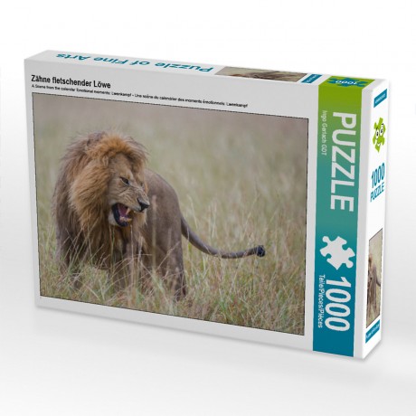 CALVENDO Puzzle CALVENDO Puzzle Zahne fletschender Lowe Пазл CALVENDO Puzzle Оскаленные зубы льва