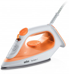 Braun Braun Dampfbugeleisen TexStyle 1 SI 1009 OR, 1900 W, mit Antihaftbeschichtung und Prazisionsspitze, 1900 Watt, Orange  Паровой утюг Braun TexStyle 1 SI 1009 OR, 1900 Вт, с антипригарным покрытием и прецизионным наконечником, 1900 Вт, оранжевый