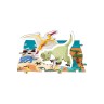 Janod Edukativ-Puzzle Dinosaurier mit Figuren Развивающие пазлы динозавры с фигурками