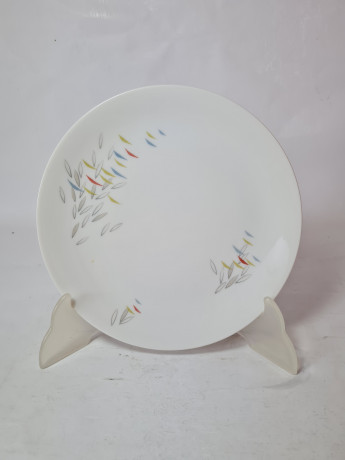 Чайное трио винтажное Thomas с цветными мазками, фарфор, Германия, 1960-70гг.