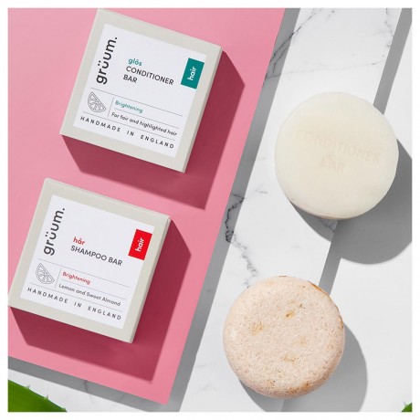 Gruum Strahlkraft-Glos Plastikfreier fester Conditioner Radiant Gloss Твердый кондиционер без пластика