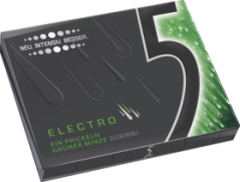 5 Gum Electro grüne Мята	 Жевательная резинка	, 12 шт