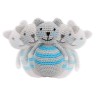 SindiBaba® Baby-Stehaufmannchen Katze KITTY gehakelt mit Glockchen Поп-ап кошечка КИТТИ связана крючком с колокольчиком