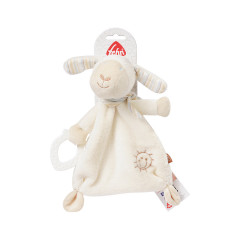 Fehn Schmusetuch Schaf mit Softbeisser Утешительная овца с мягким кусачком