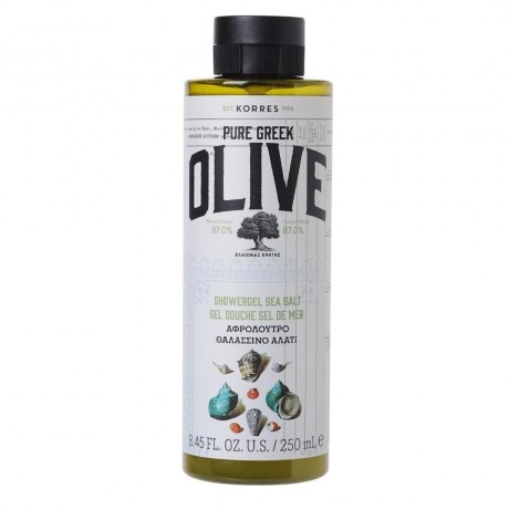 KORRES Olive & Sea Salt Showergel  Гель для душа с оливковым маслом и морской солью